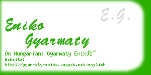 eniko gyarmaty business card